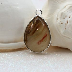 Natural Cherry Quartz Teardrop Pendant